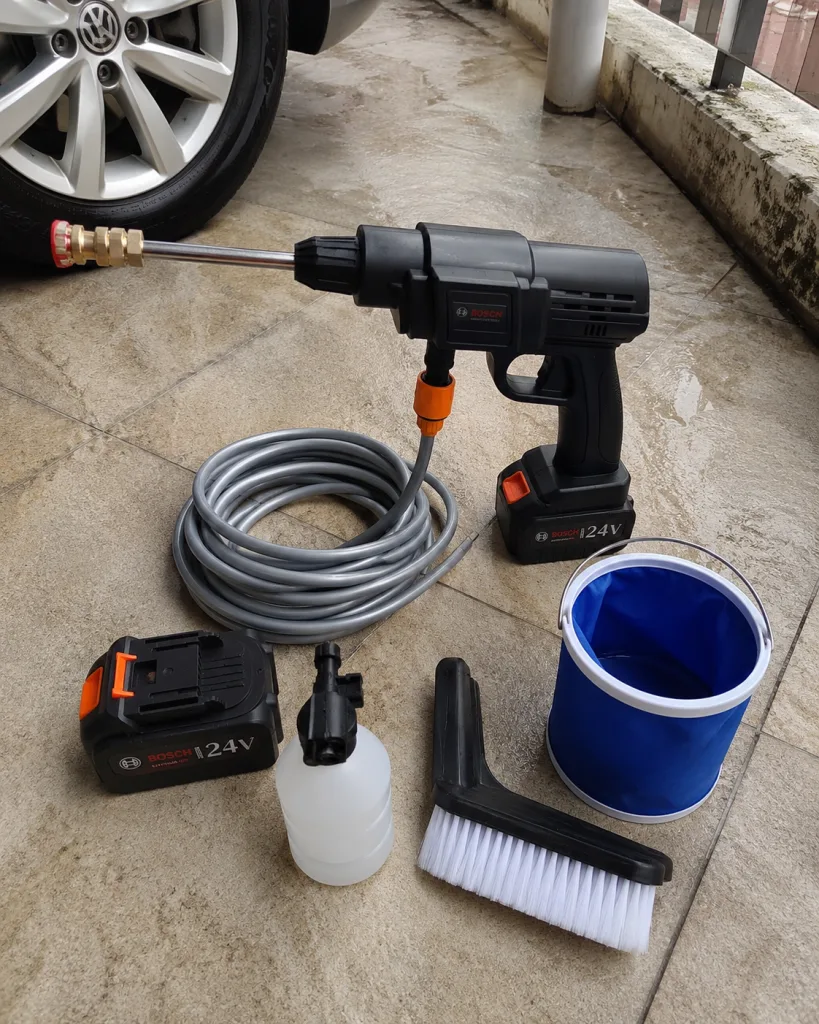 【德國進口】家用無綫高壓洗車機,便携式澆菜打農藥,充電鋰電池超長續航 實拍