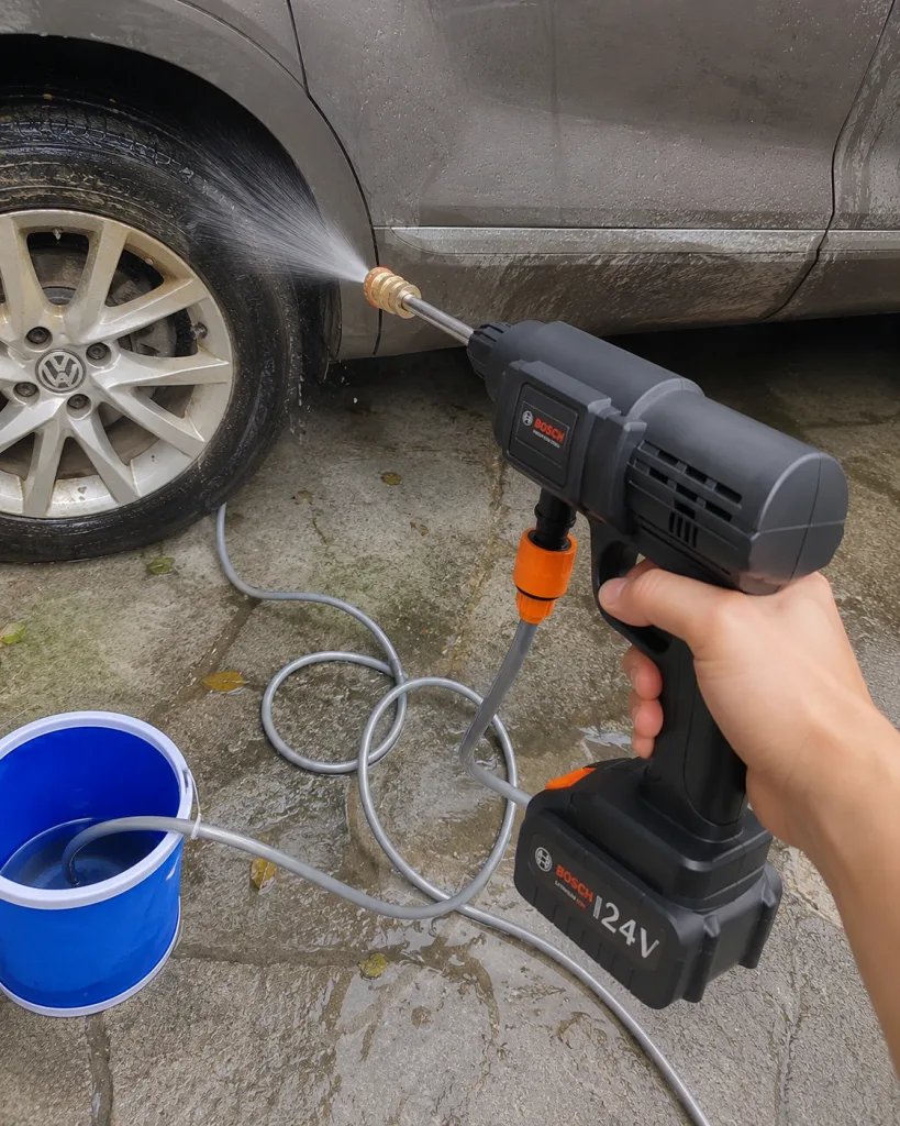 【德國進口】家用無綫高壓洗車機,便携式澆菜打農藥,充電鋰電池超長續航 實拍